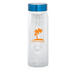 WB8437-C
	-500 ML. (17 FL. OZ.) WATER BOTTLE WITH FRUIT INFUSER-Clear Glass (bottle) Royal Blue (lid) (Clearance Minimum 30 Units)